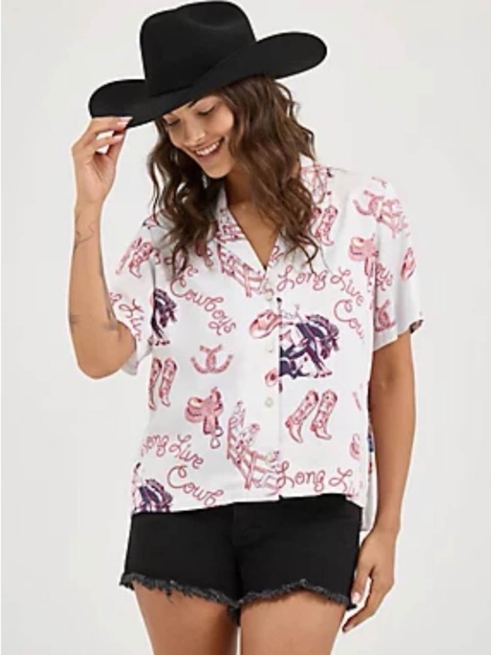Women’s Wrangler Cowgirl Camp Shirt